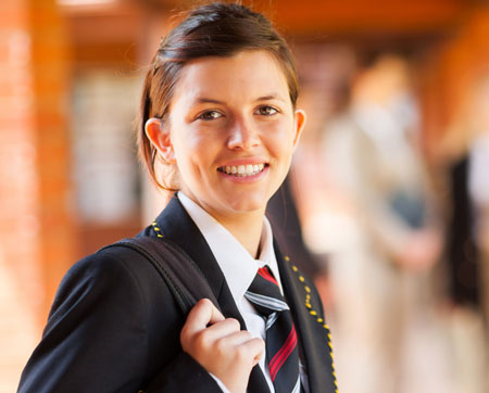School Kid wearing School Uniform